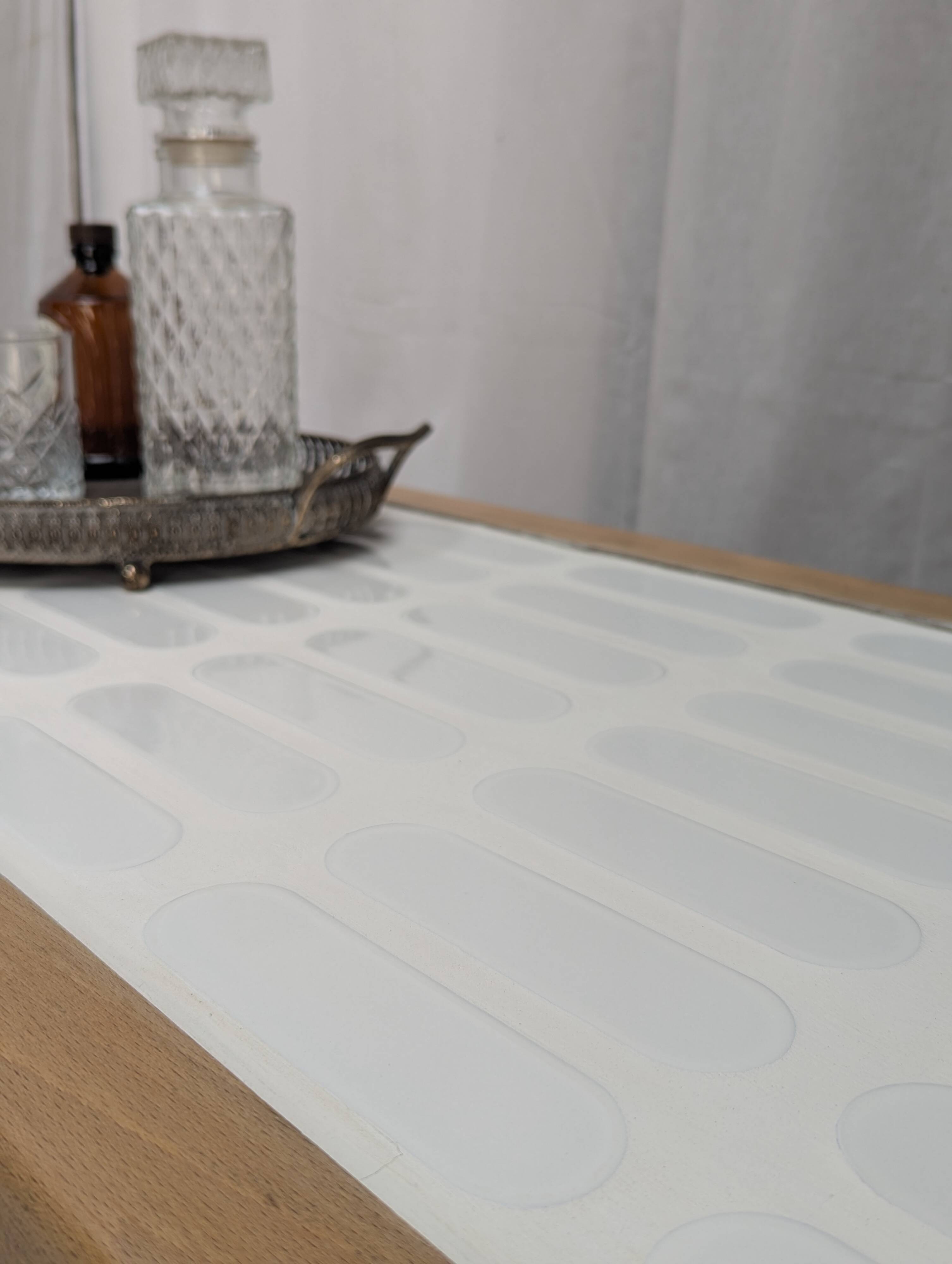 Tiled coffee table - Modern rounded tiling