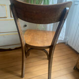 Set of 4 "Bandeau" bistro chairs in bent beech, Thonet style – 1