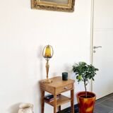 Table d'appoint chêne années 40