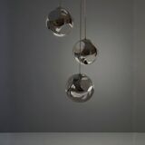 Suspension chrome metal eyeball