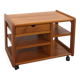 Deense teak audio trolley met lade vintage tv meubel