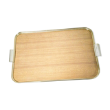 Vintage gold metal and Formica tray