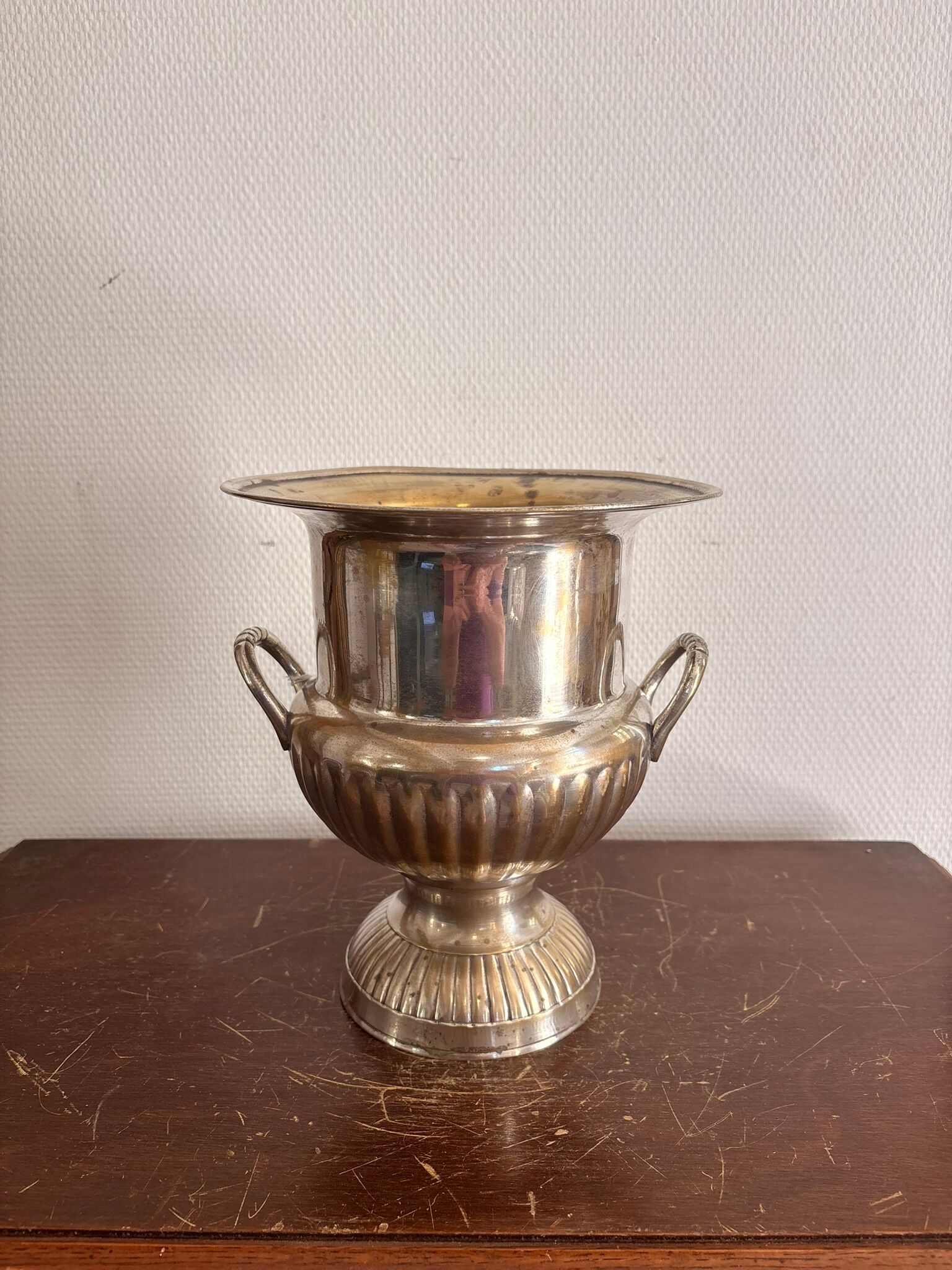 Antique Médicis Pot Vase Silver-Plated Classic Chic