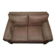 Ralph Lauren Jamaica velvet sofa pair with feather cushions.
