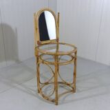 Vintage rattan dressing table 1970's