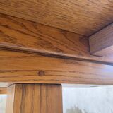 3m oak table from 1950 with its extensions
