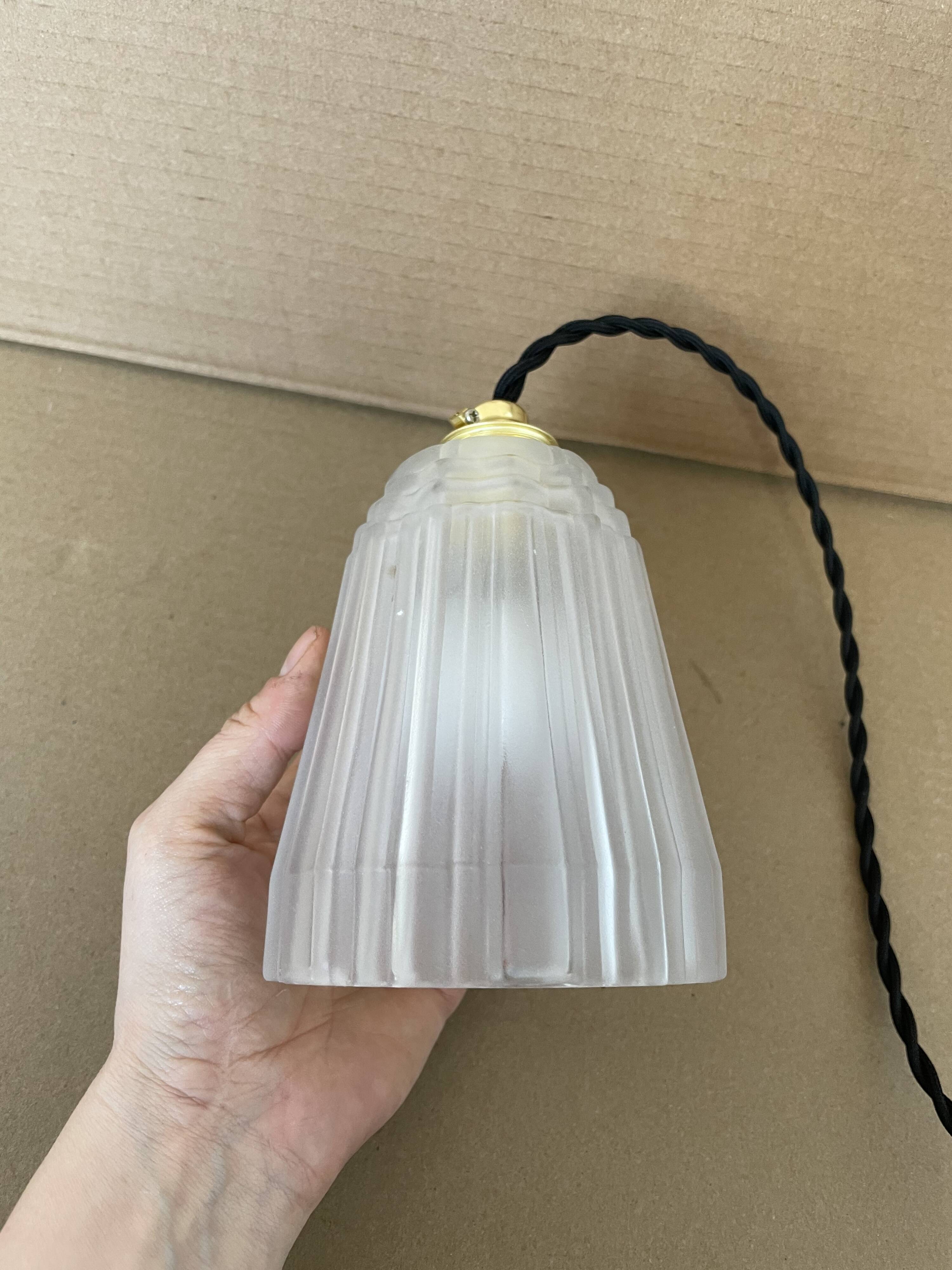 Small antique Art Deco pendant light