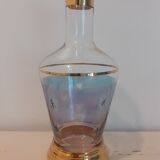 Carafe étoiles en verre et bords dorés