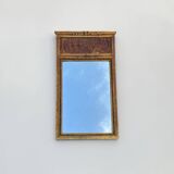 Golden trumeau mirror in Louis XVI style, 20th century.