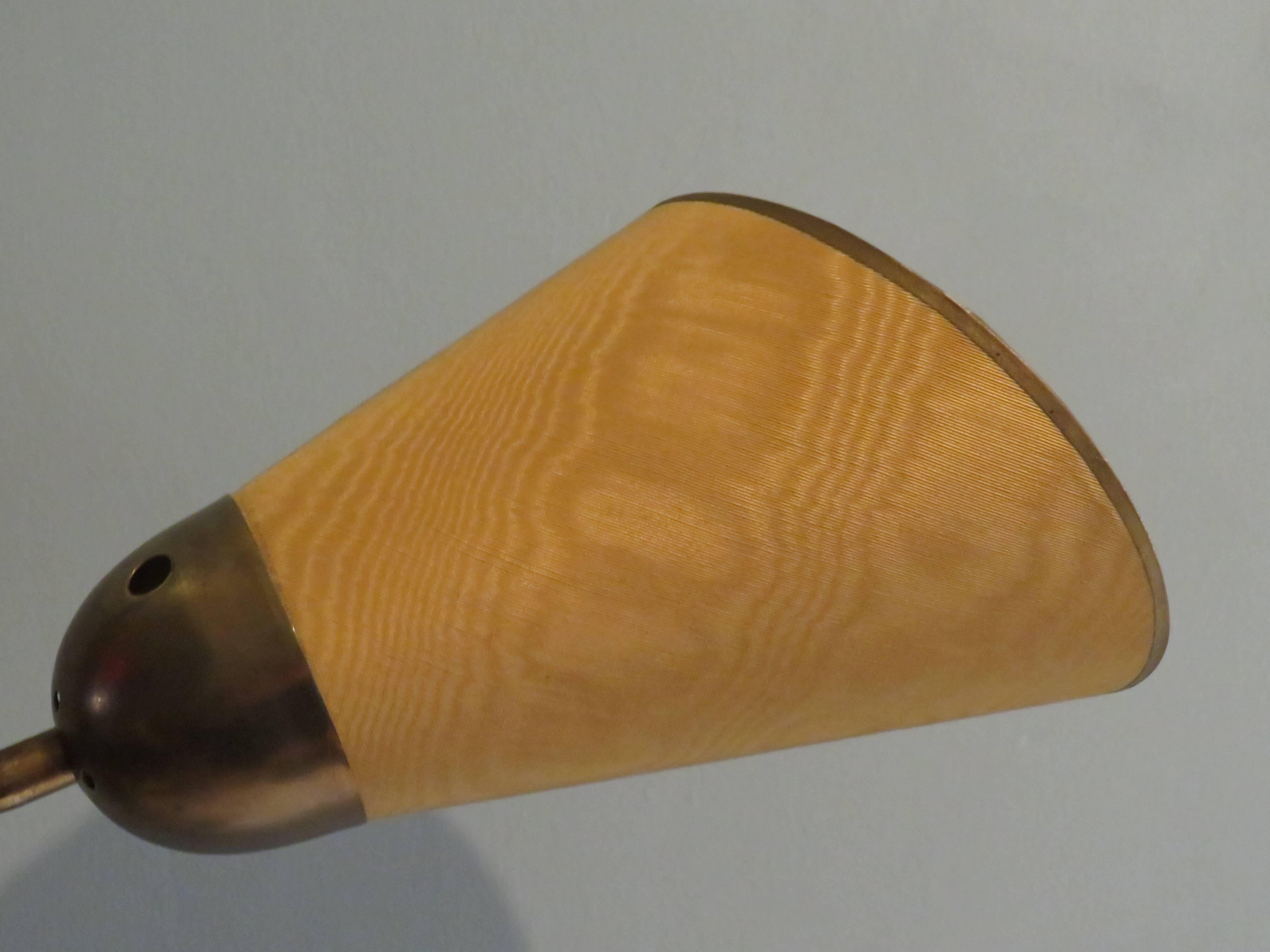 Lampadaire 1950 avec 3 abat-jours colorés