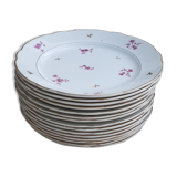Assiettes sarreguemines digoin modèle aurore