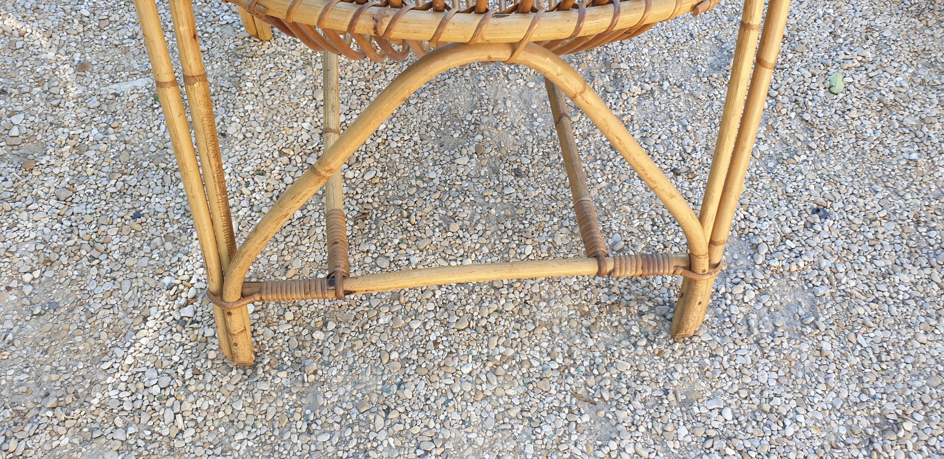 Rattan armchair 1960