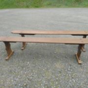 Pair of oak benches