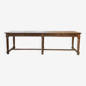 Oak farm table 2m5 1900