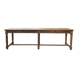 Oak farm table 2m5 1900