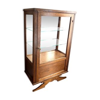 Antique oak window foot mustache