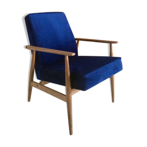 fauteuil vintage original - bleu