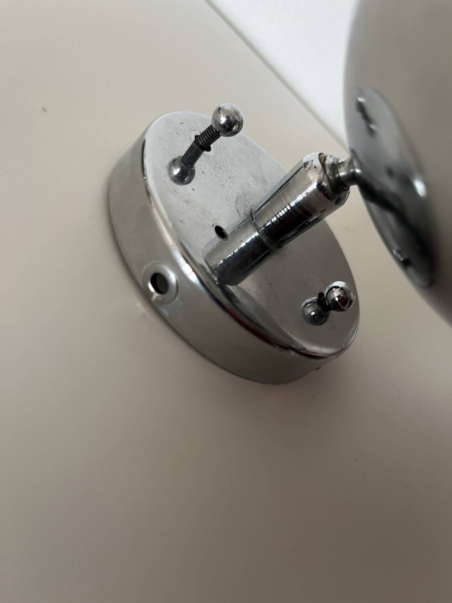 Vintage chrome Eyeball wall lamp
