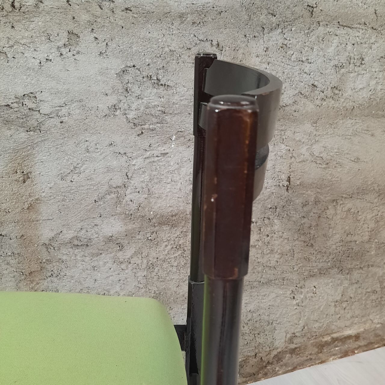 Six 50's chairs - varnished wood