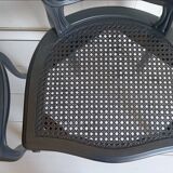 Paire de chaises cannées