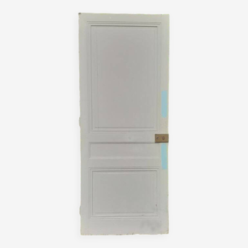 Communication door h221xL90cm old paneled, molded, interior