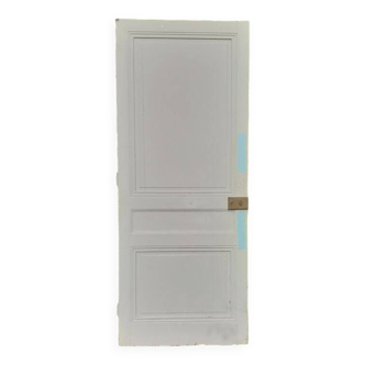 Communication door h221xL90cm old paneled, molded, interior