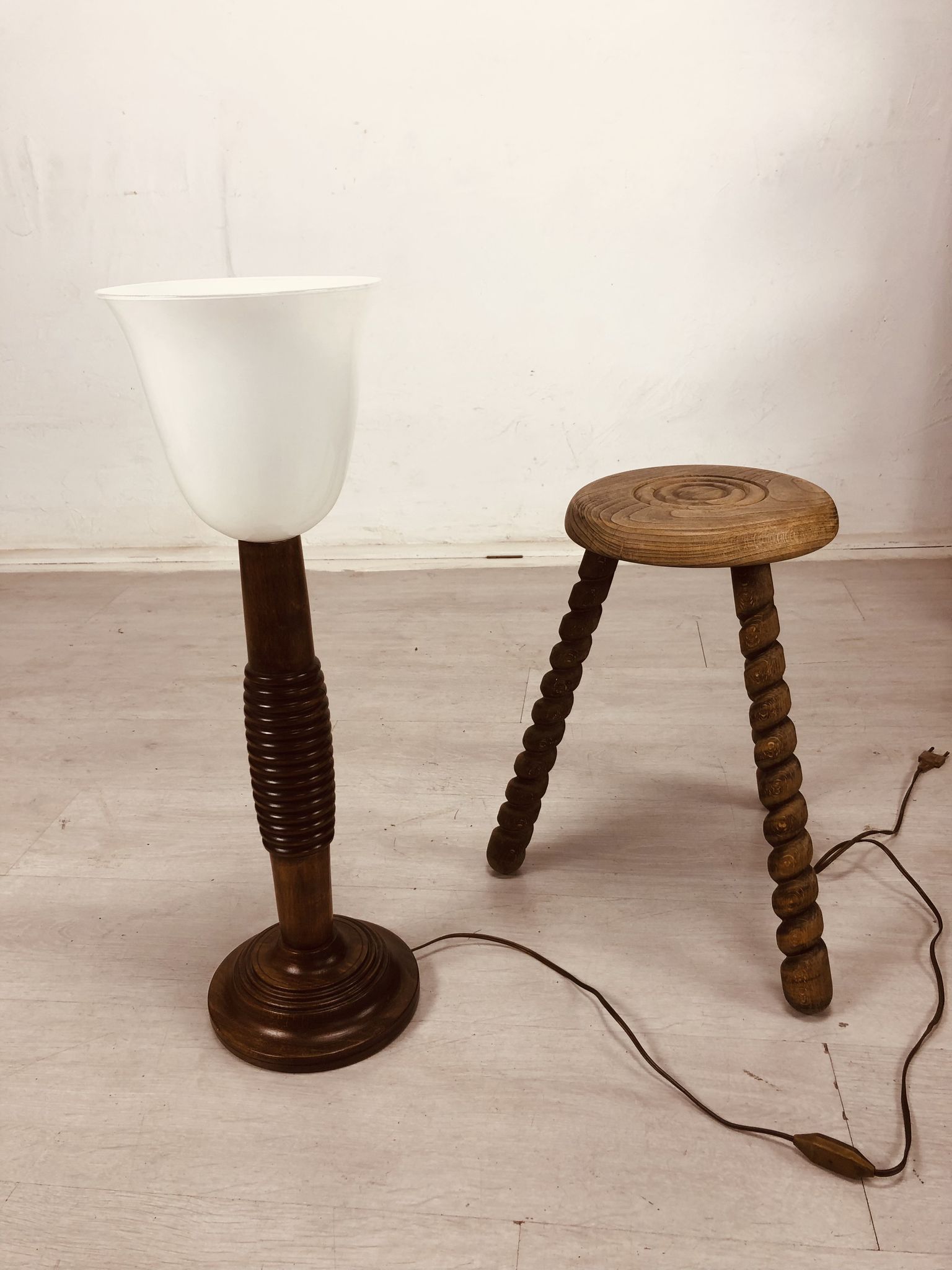 Lampe art déco brutaliste
