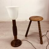 Brutalist art deco lamp