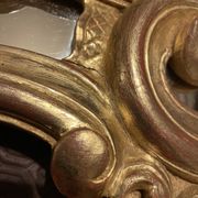 20th century gilded wooden mirror with bezels h120 x l71