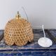 Vintage suspension in electrified braided wicker to nine