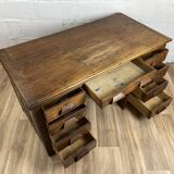 Vintage desk in solid wood, 40s-50s