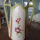 Antique faience barbotine vase