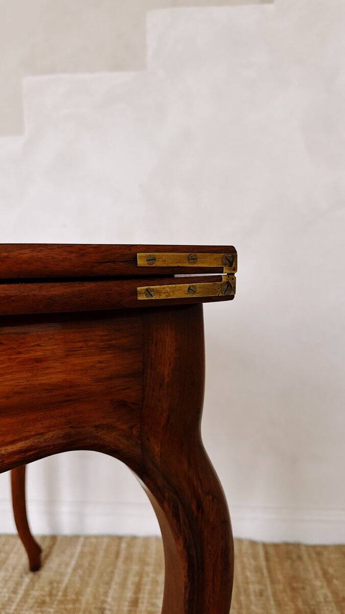 Table de jeu en acajou Louis Philippe