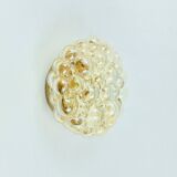 Mid-Century Modern Amber Bubble Glass Wall Light by Helena Tynell, 1960s