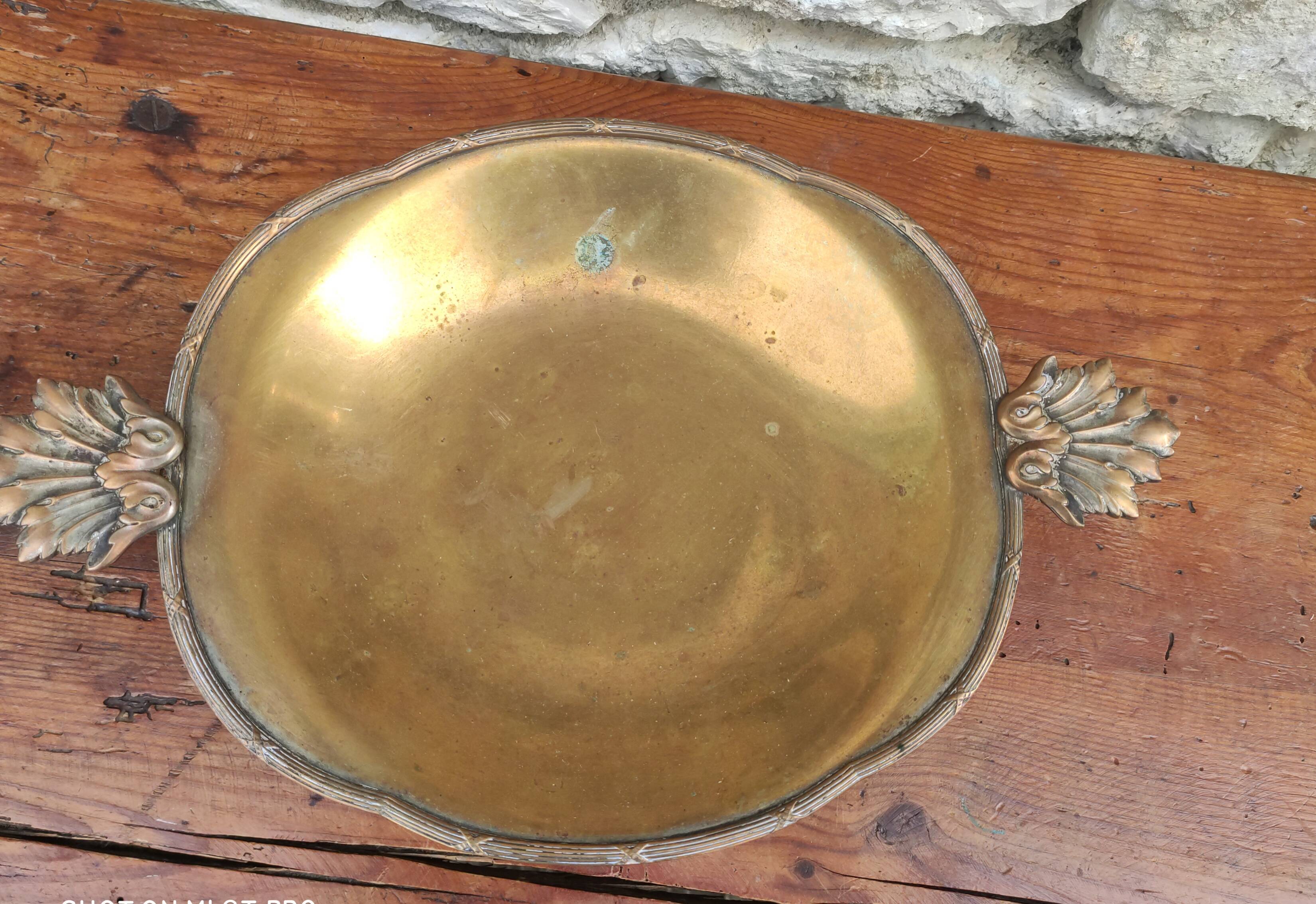 Old brass cup