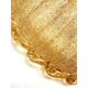 Venetian Amber Graniglia Budino Murano Glass Flush Mount by Simoeng