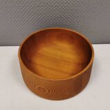 Danish bowl in turned wood 1970s