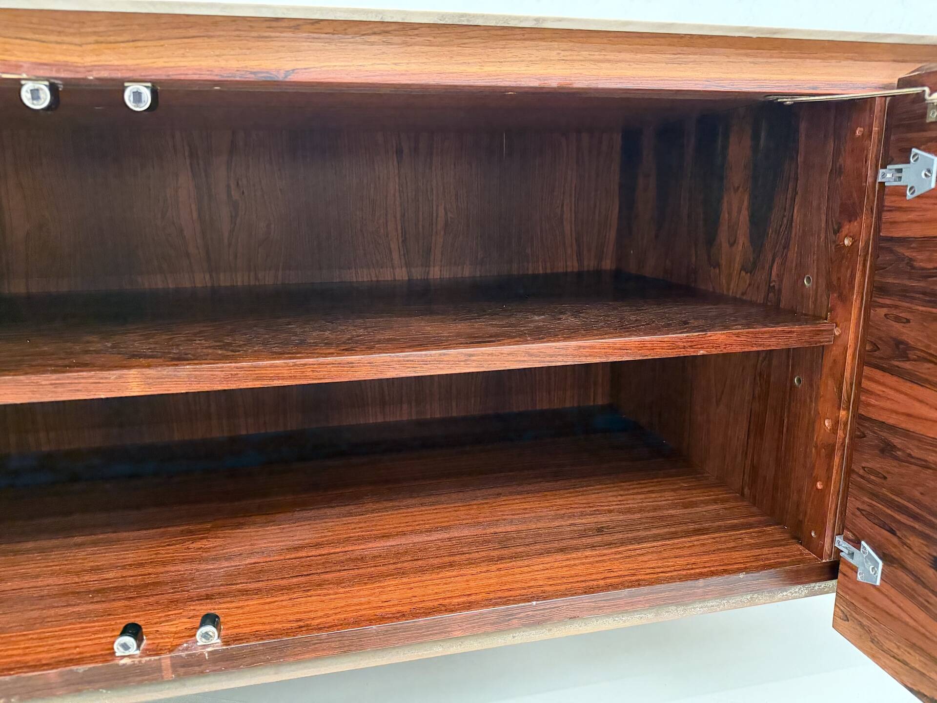 Modernist enfilade by Arno, in Rio rosewood.