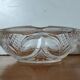 Vintage ashtray in pressed glass art deco floral pattern