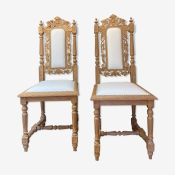 Ensemble de 2 chaises en bois