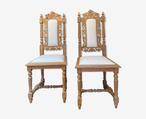 Ensemble de 2 chaises en bois