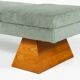 Contemporary Bench, Wood and Fabric, Italy