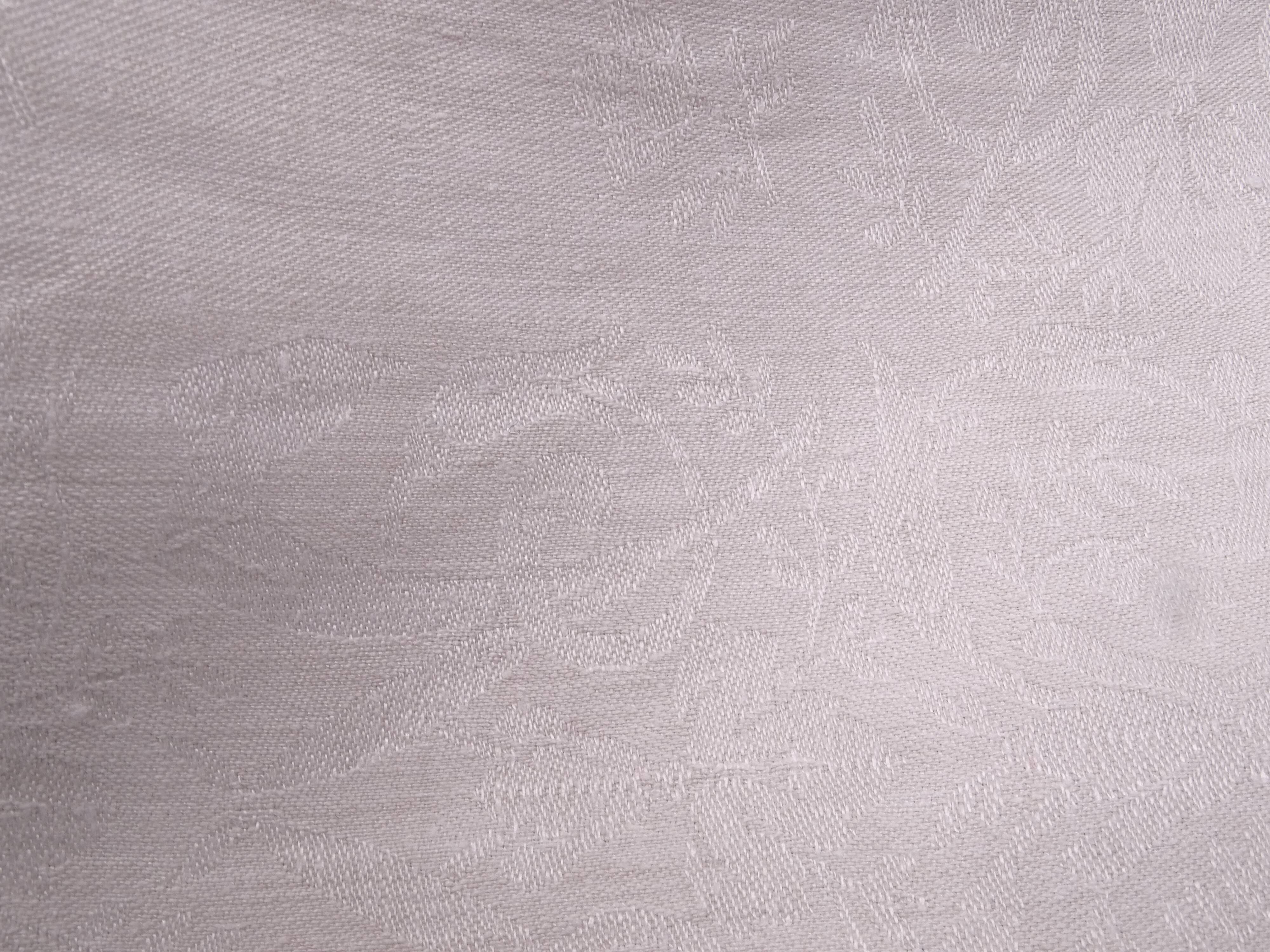 Set of 17 old damasked towels and monogram ac