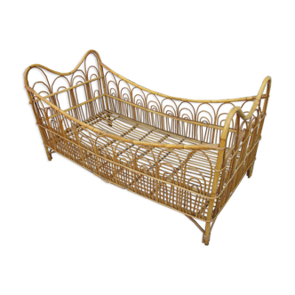 Rattan bed child of the 60s