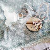 Suspension opaline tulip bleached glass