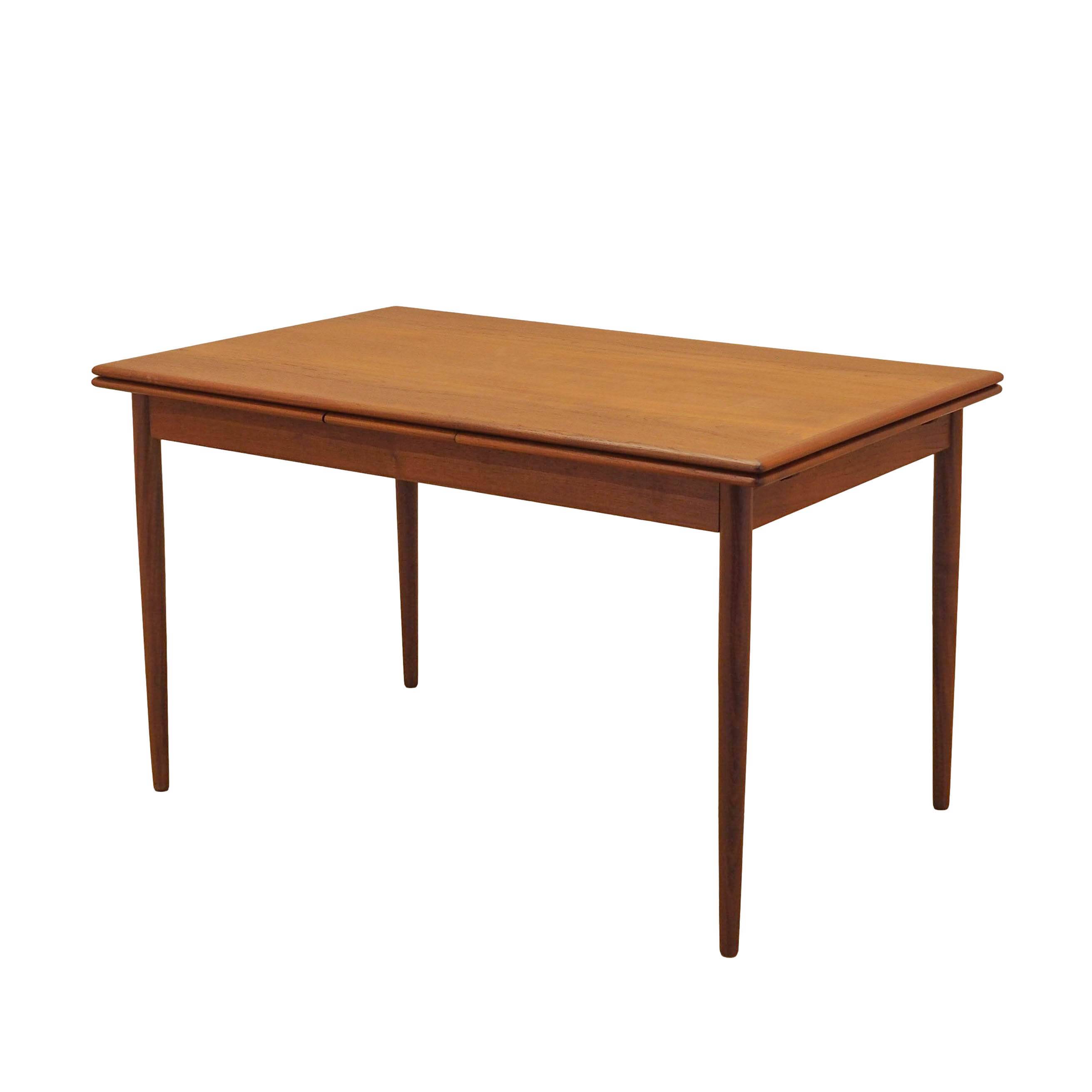 Table danoise extensible en teck, années 1970