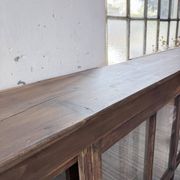 XXL industrial sideboard with glass doors