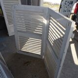 L 148 x H 123 cm wooden louvered shutters 2 swings