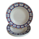 Set of 4 Vincennes earthenware soup plates, Paris.