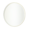 Round mirror 1960s vintage inda italy plastic white 46cm